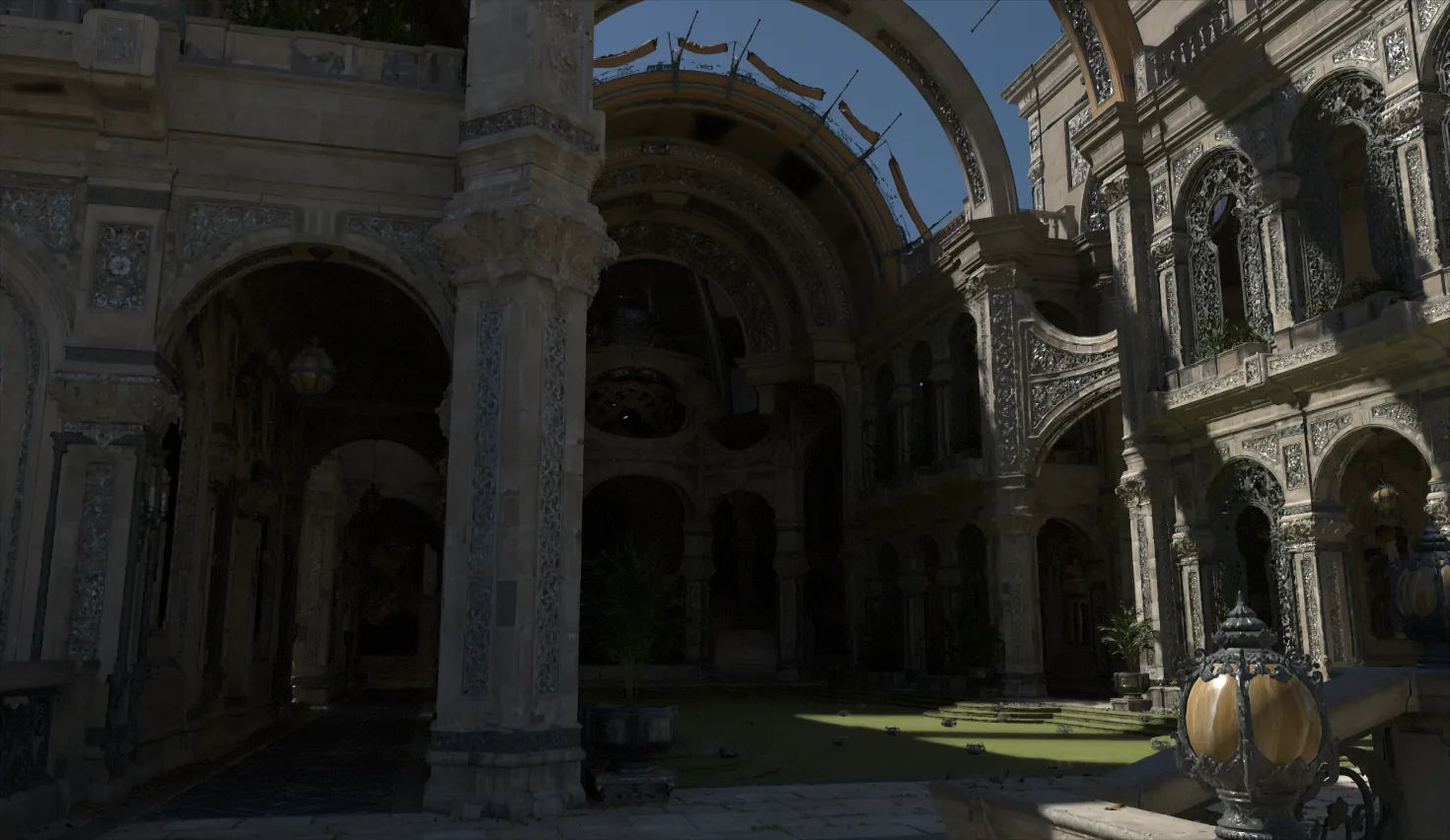 NVIDIA’s Zorah scene, hybrid-rendered in Traverse’s Breda framework.