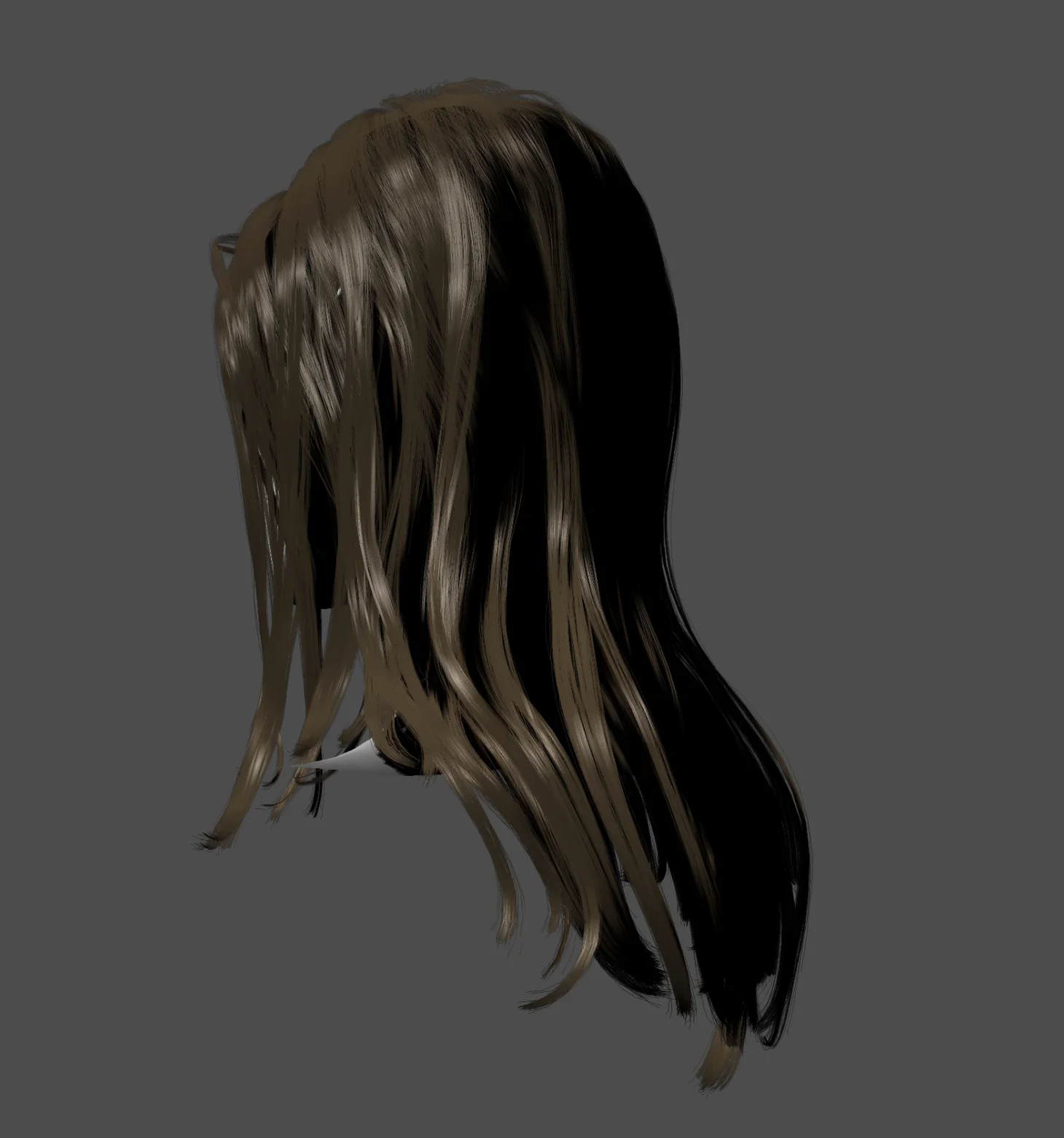 A strand asset on a mobile GPU, lit from one side, where the shading has to hold up across hair finer than a pixel.